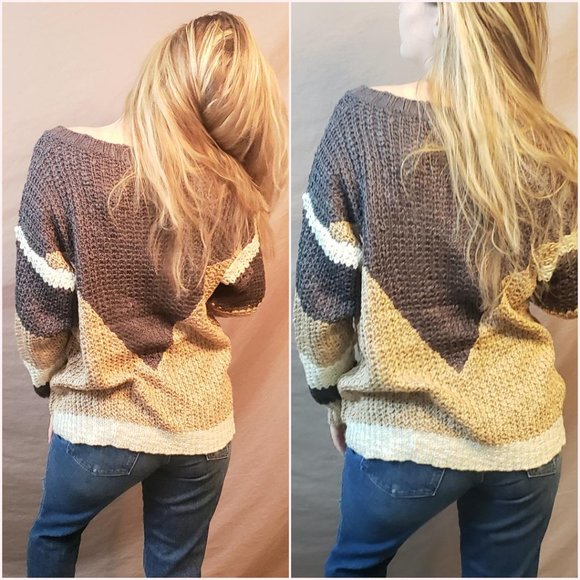 Creme Brulee Oversized Knit Sweater - Picture 2 of 3